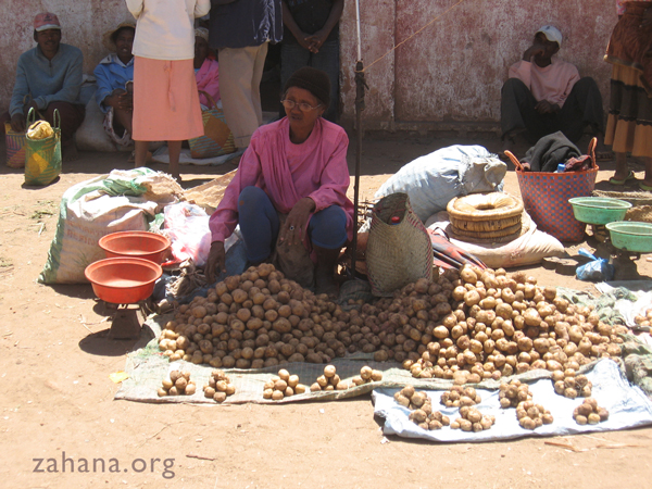 Potato vendor in Madagascar
