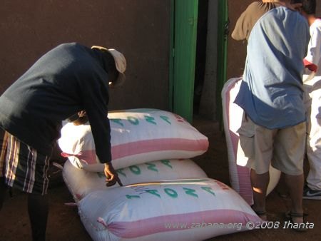 rice for the school food bought by Zahana