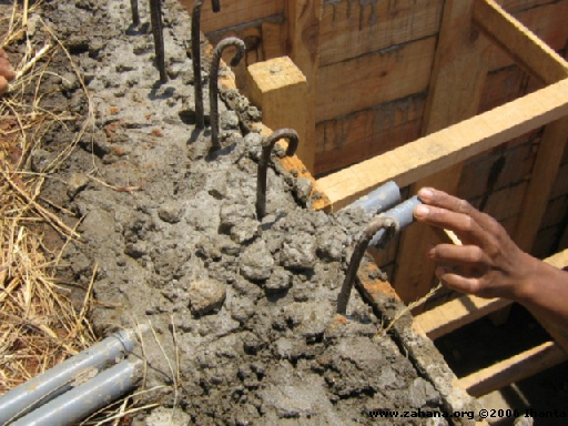 Builing a water dam