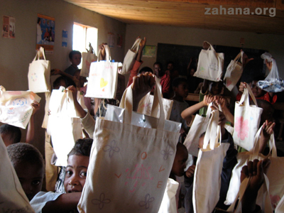 Bags brought by santa