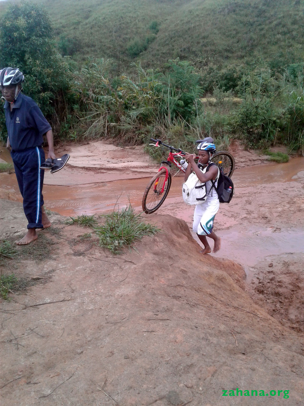 Bicyles are the modes of transportation for our team