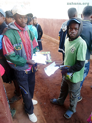 Getting ready for the high school test in Madagascar
