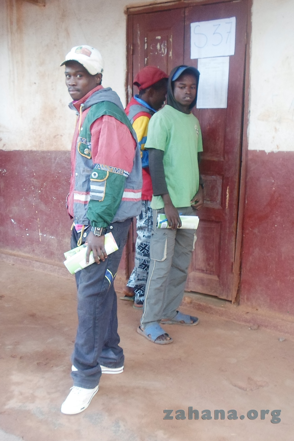 waiting for the exam to start